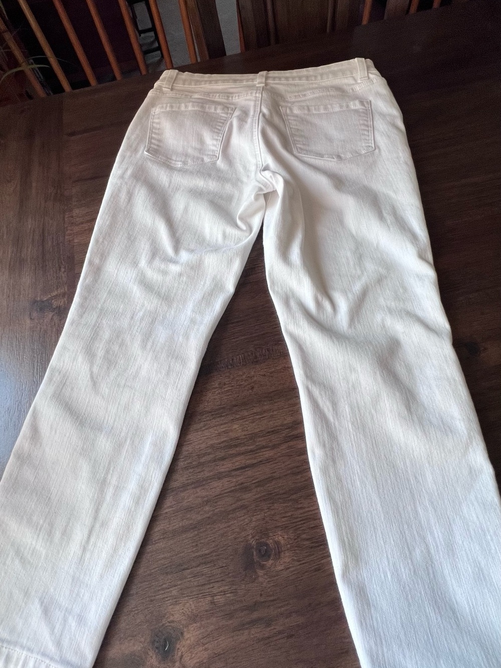 Talbots White Straight-Leg Jeans